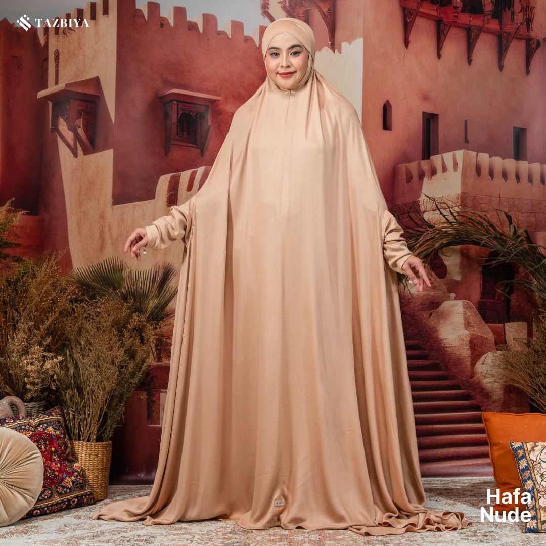 [NEW!] TAZBIYA MUKENA-GAMIS 3IN1 RAYON SATIN HAFA ALLSIZE