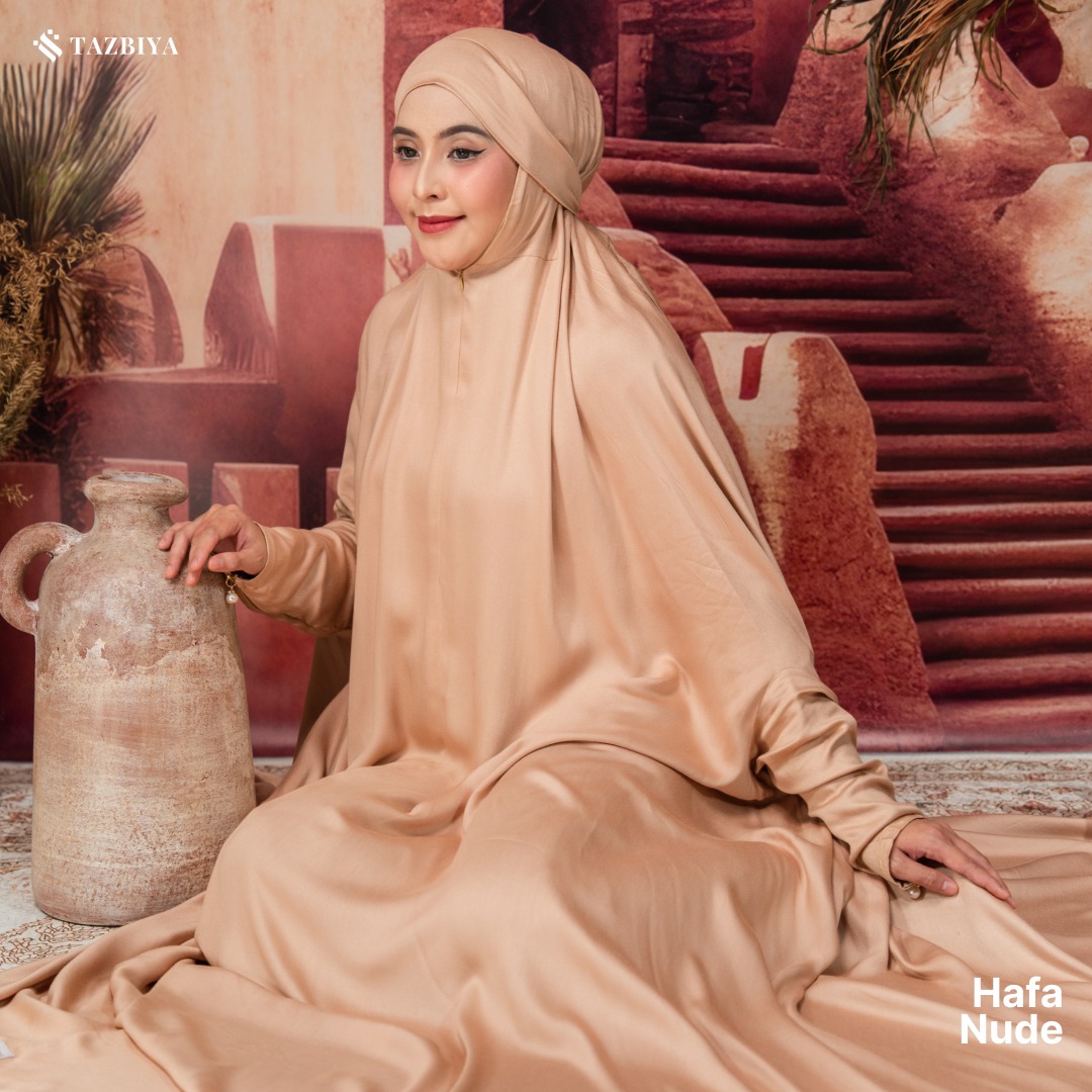 [NEW!] TAZBIYA MUKENA-GAMIS 3IN1 RAYON SATIN HAFA ALLSIZE
