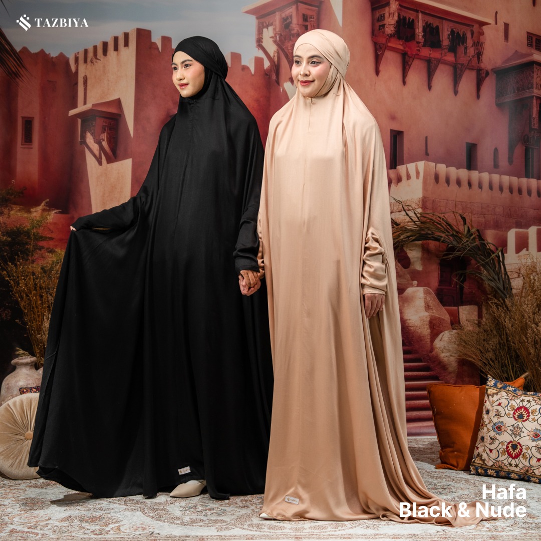[NEW!] TAZBIYA MUKENA-GAMIS 3IN1 RAYON SATIN HAFA ALLSIZE
