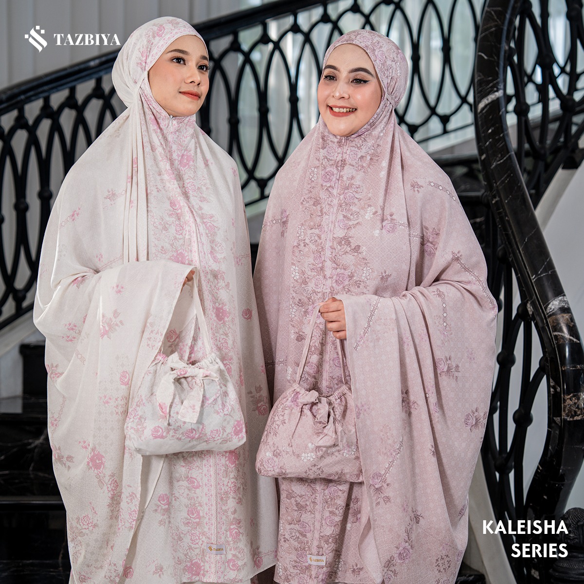 TAZBIYA MUKENA KALEISHA SERIES | MUKENA DEWASA RAYON SAJADAH 2IN1