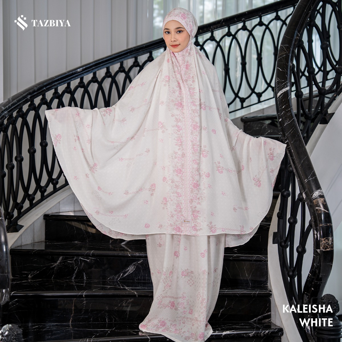 TAZBIYA MUKENA KALEISHA SERIES | MUKENA DEWASA RAYON SAJADAH 2IN1
