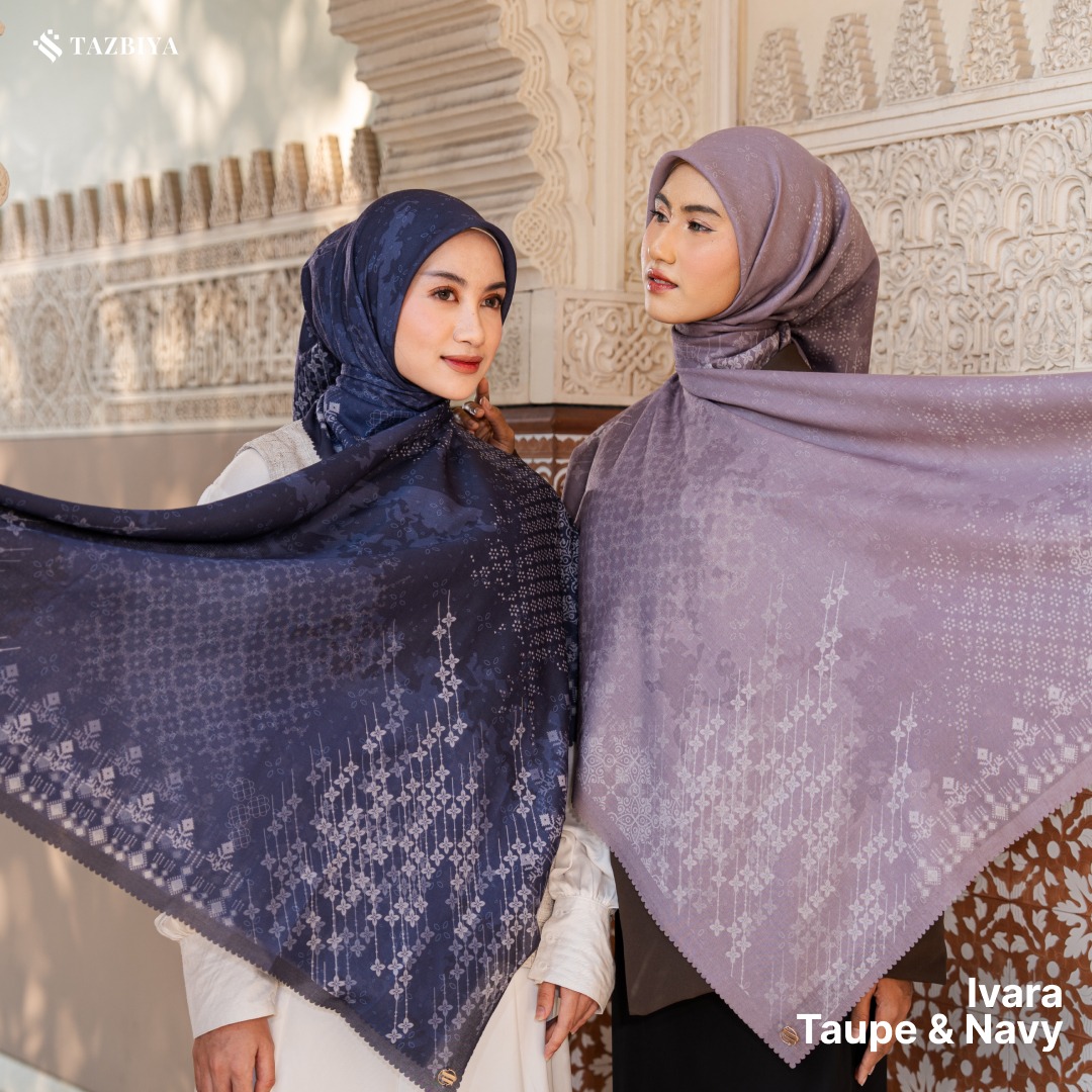 TAZBIYA SCARF - IVARA SERIES I TAZBIYA HIJAB VOAL MOTIF LASER CUT