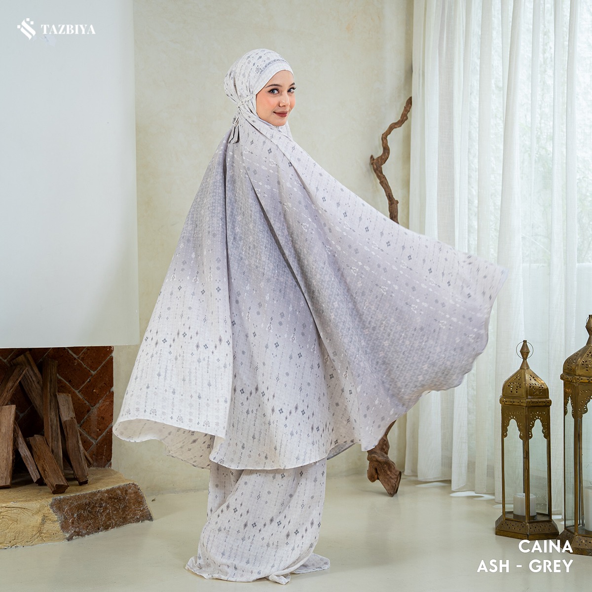 TAZBIYA MUKENA CAINA SERIES | MUKENA DEWASA RAYON SAJADAH PREMIUM 2IN1
