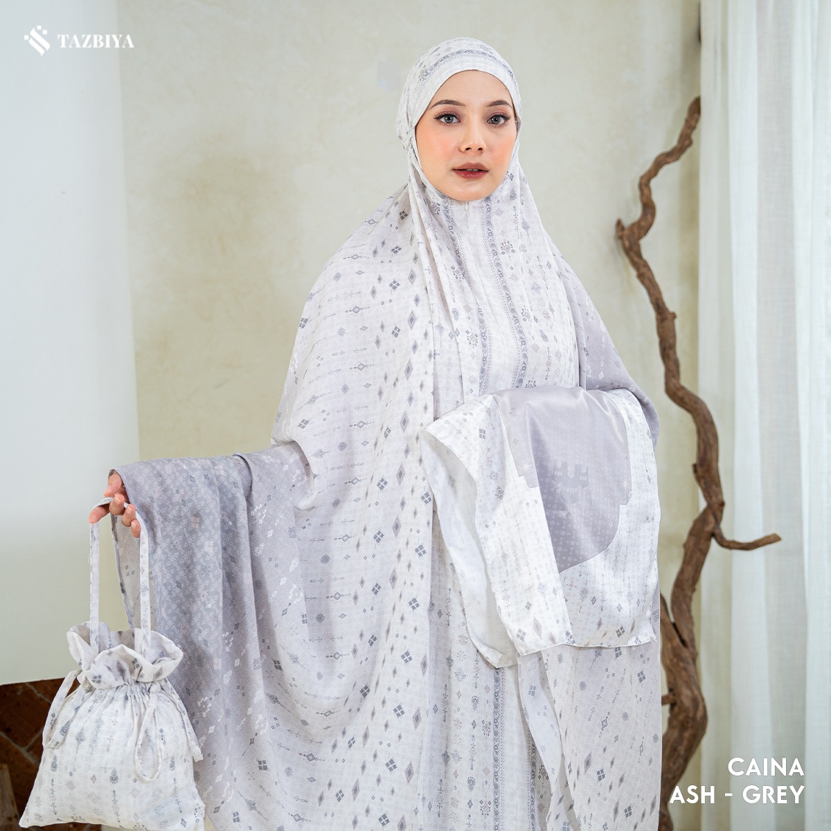 TAZBIYA MUKENA CAINA SERIES | MUKENA DEWASA RAYON SAJADAH PREMIUM 2IN1