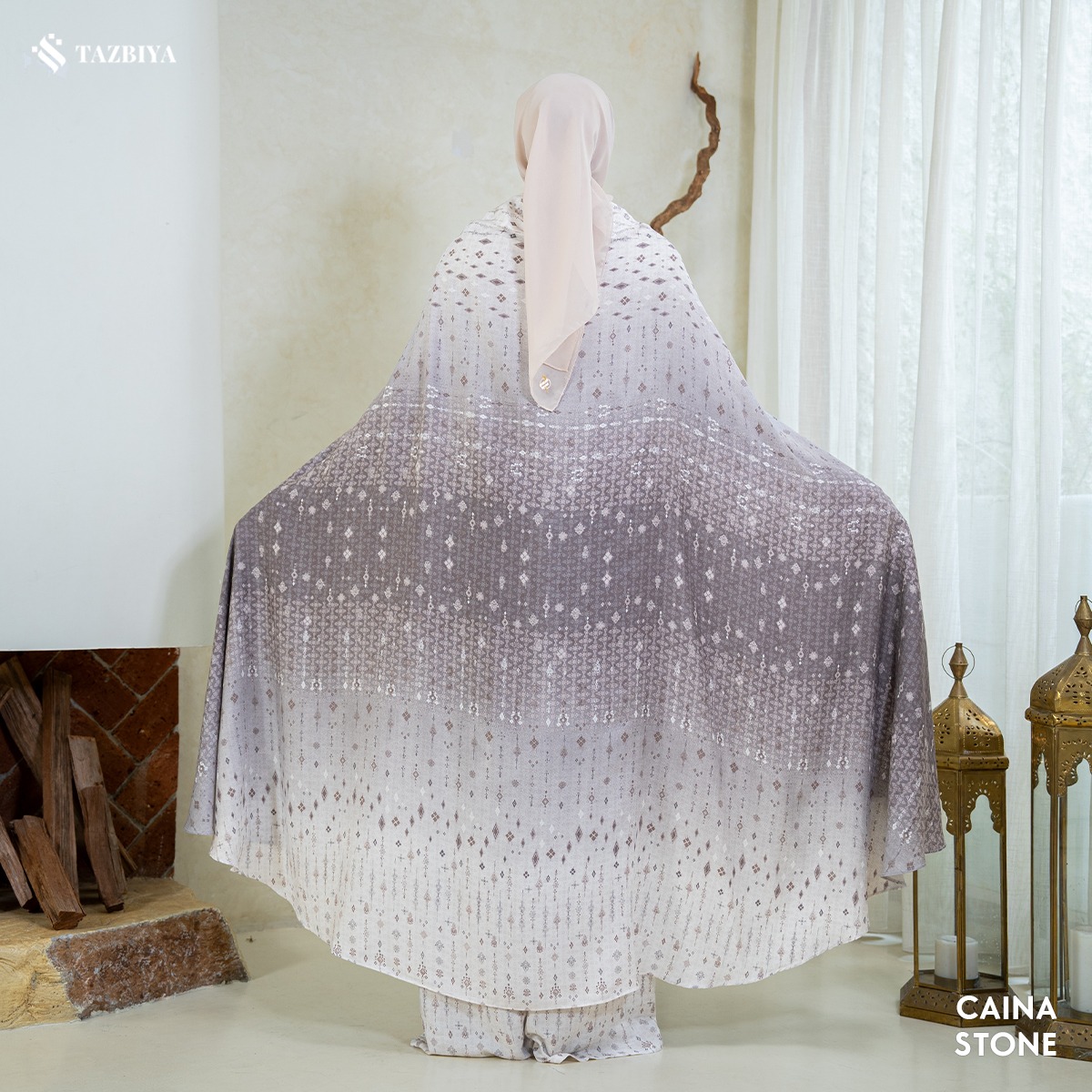 TAZBIYA MUKENA CAINA SERIES | MUKENA DEWASA RAYON SAJADAH PREMIUM 2IN1