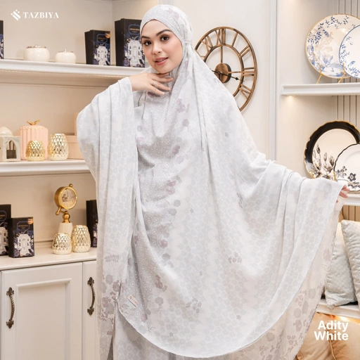 Image of TAZBIYA MUKENA ADITY SERIES | MUKENA RAYON SAJADAH PREMIUM 2IN1 DEWASA