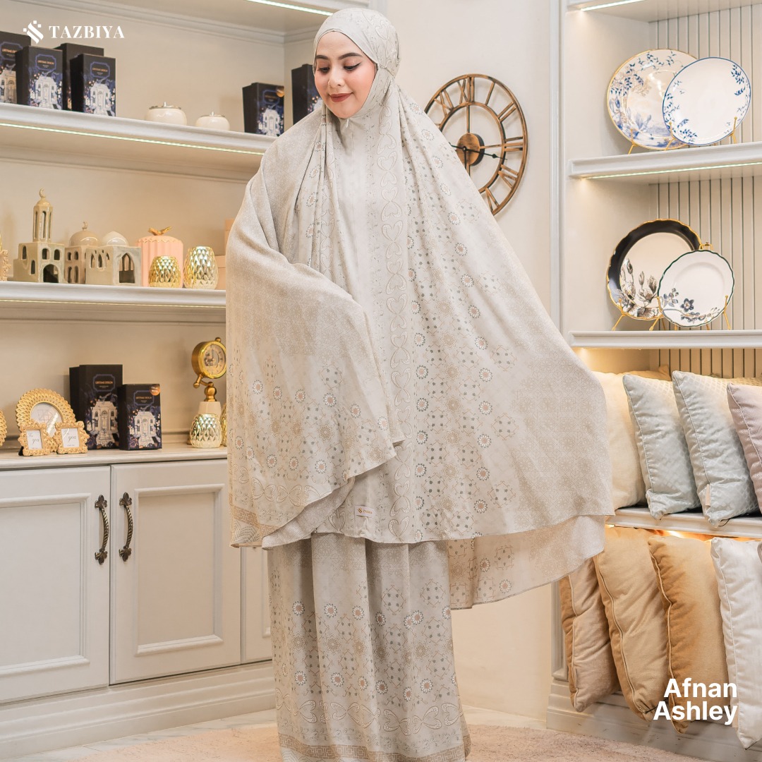 TAZBIYA MUKENA AFNAN SERIES | MUKENA RAYON PREMIUM 2IN1 DEWASA