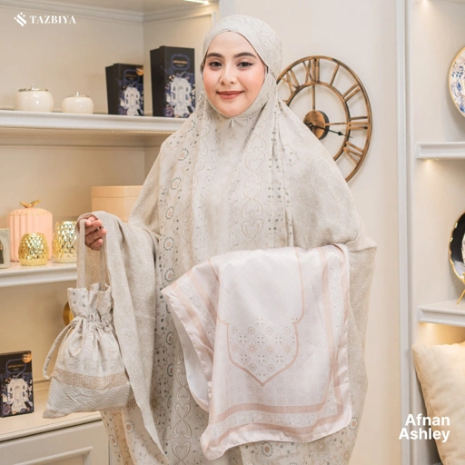 Image of TAZBIYA MUKENA AFNAN SERIES | MUKENA RAYON PREMIUM 2IN1 DEWASA