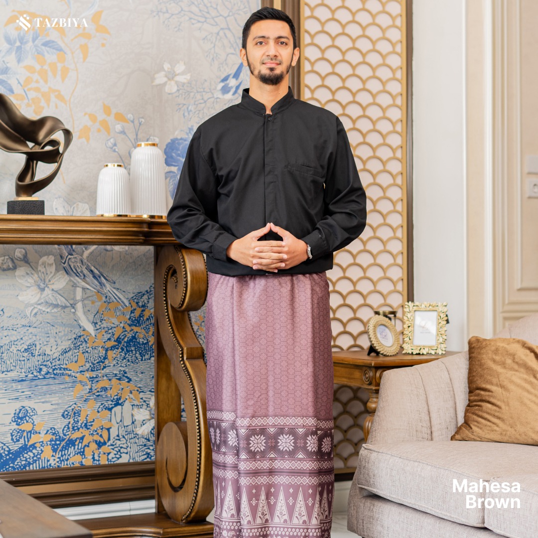 TAZBIYA PRAYER-SET SARUNG MAHESA SERIES I SARUNG LAKI LAKI DEWASA MOTIF