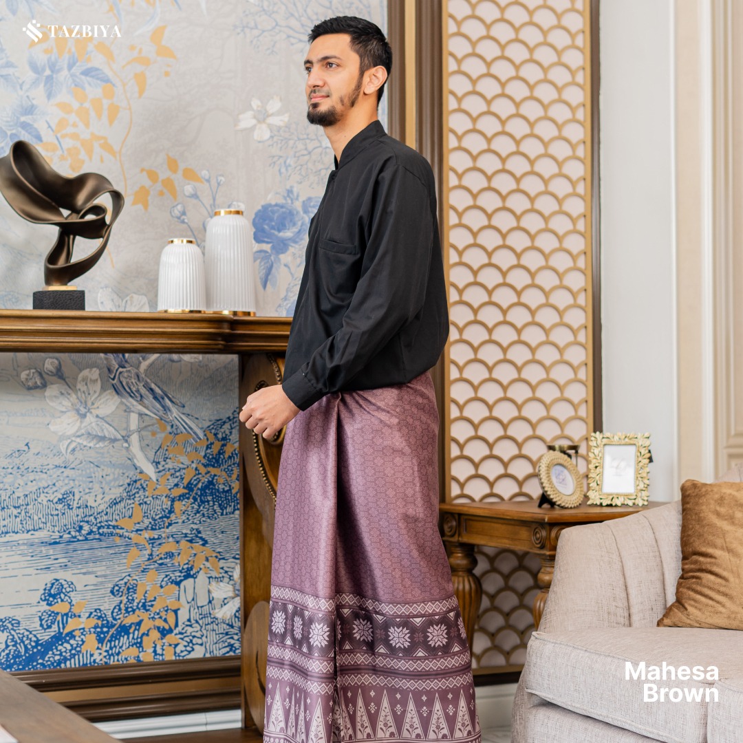 TAZBIYA PRAYER-SET SARUNG MAHESA SERIES I SARUNG LAKI LAKI DEWASA MOTIF