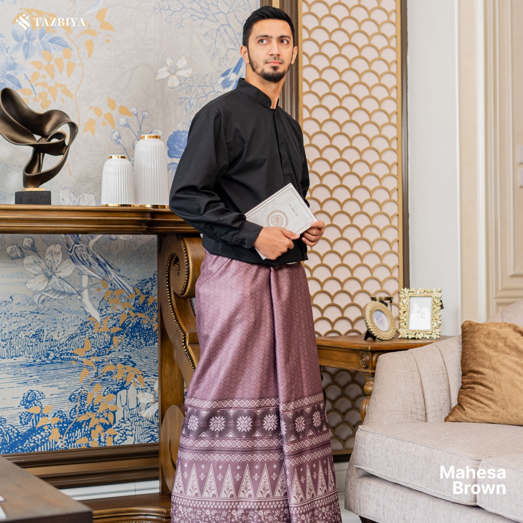 TAZBIYA PRAYER-SET SARUNG MAHESA SERIES I SARUNG LAKI LAKI DEWASA MOTIF