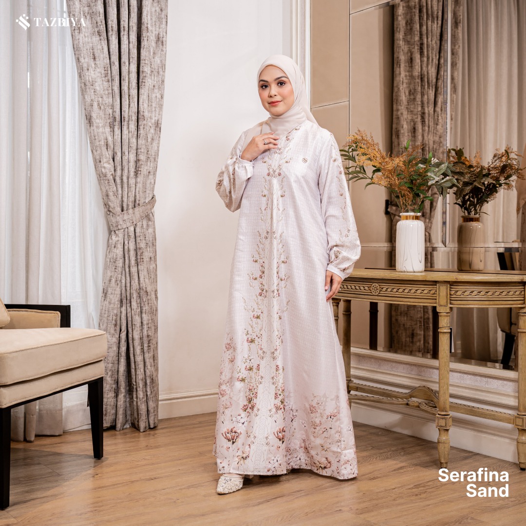 TAZBIYA MUSLIMWEAR GAMIS RAYON PREMIUM SERAFINA SERIES