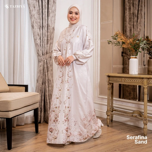 Image of TAZBIYA MUSLIMWEAR GAMIS RAYON PREMIUM SERAFINA SERIES