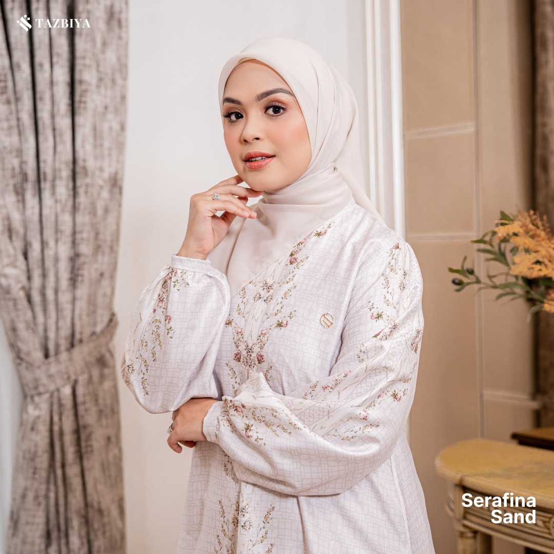 TAZBIYA MUSLIMWEAR GAMIS RAYON PREMIUM SERAFINA SERIES