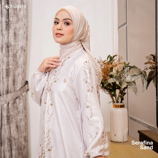 Image of TAZBIYA MUSLIMWEAR GAMIS RAYON PREMIUM SERAFINA SERIES