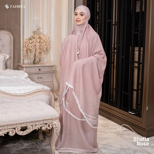 Image of TAZBIYA MUKENA RAYON SAJADAH 2IN1 SHAFIA SERIES