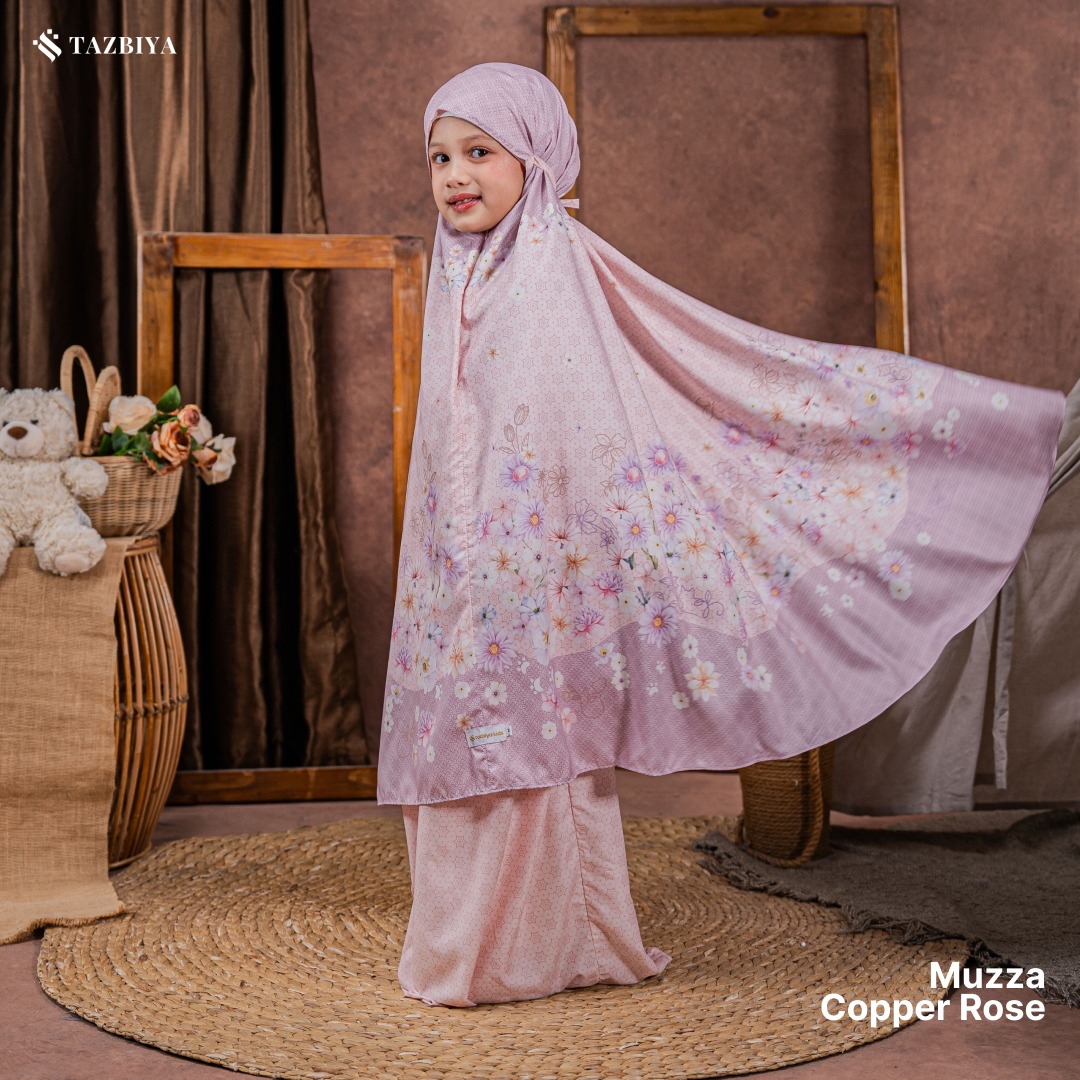 TAZBIYA MUKENA ANAK TRAVEL MUZZA SERIES I Mukena Anak Motif TK SD SMP | Mukena Anak 4-14 Tahun | Mukena Travel Anak