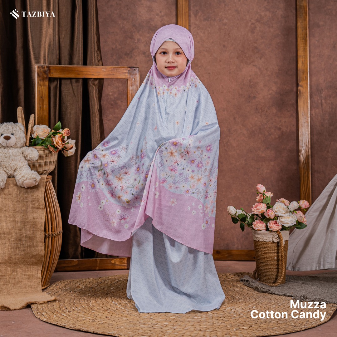 TAZBIYA MUKENA ANAK TRAVEL MUZZA SERIES I Mukena Anak Motif TK SD SMP | Mukena Anak 4-14 Tahun | Mukena Travel Anak
