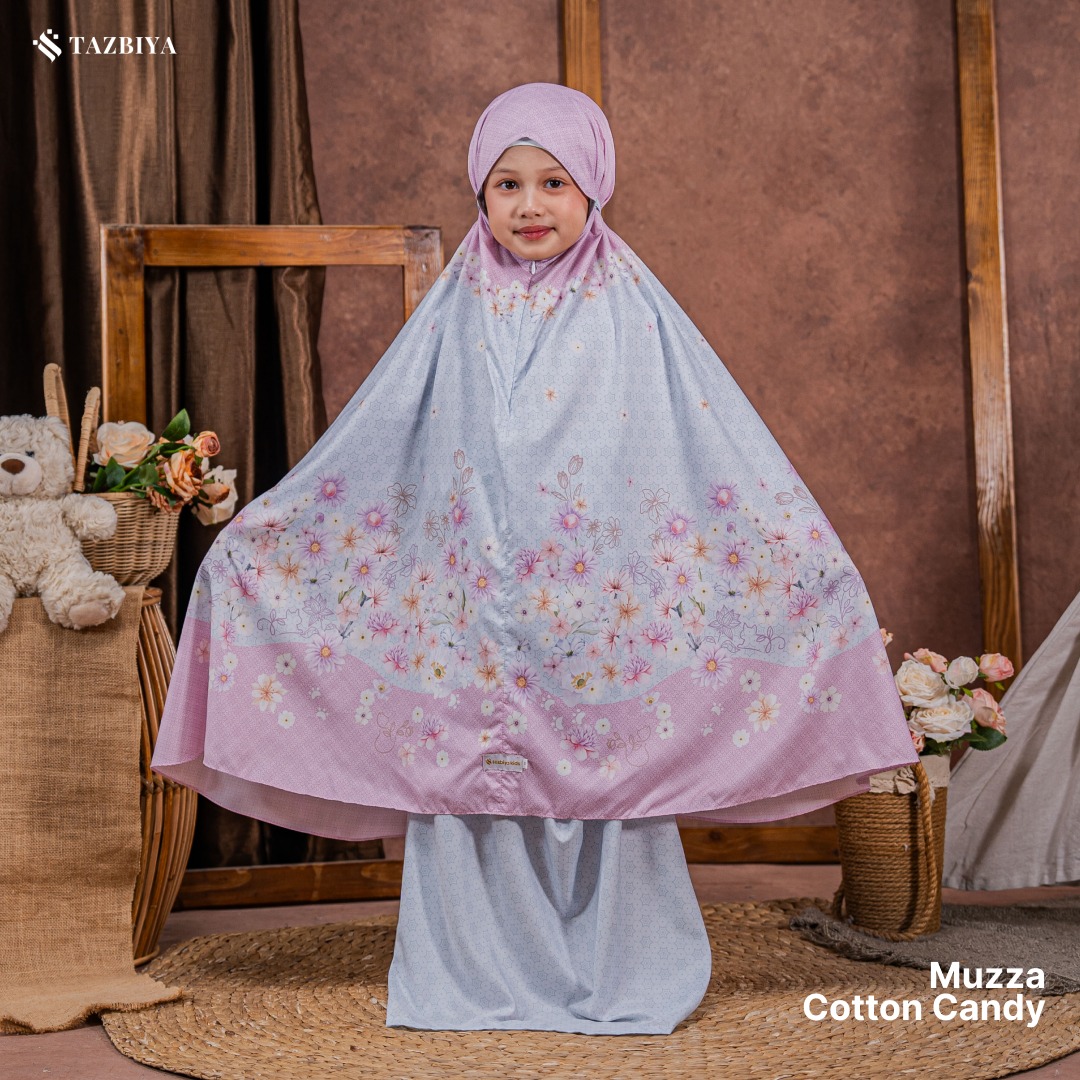 TAZBIYA MUKENA ANAK TRAVEL MUZZA SERIES I Mukena Anak Motif TK SD SMP | Mukena Anak 4-14 Tahun | Mukena Travel Anak