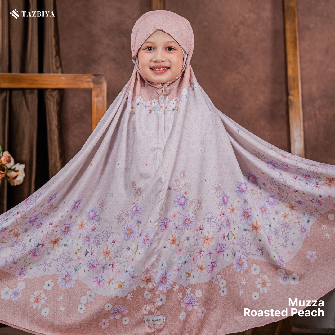 TAZBIYA MUKENA ANAK TRAVEL MUZZA SERIES I Mukena Anak Motif TK SD SMP | Mukena Anak 4-14 Tahun | Mukena Travel Anak