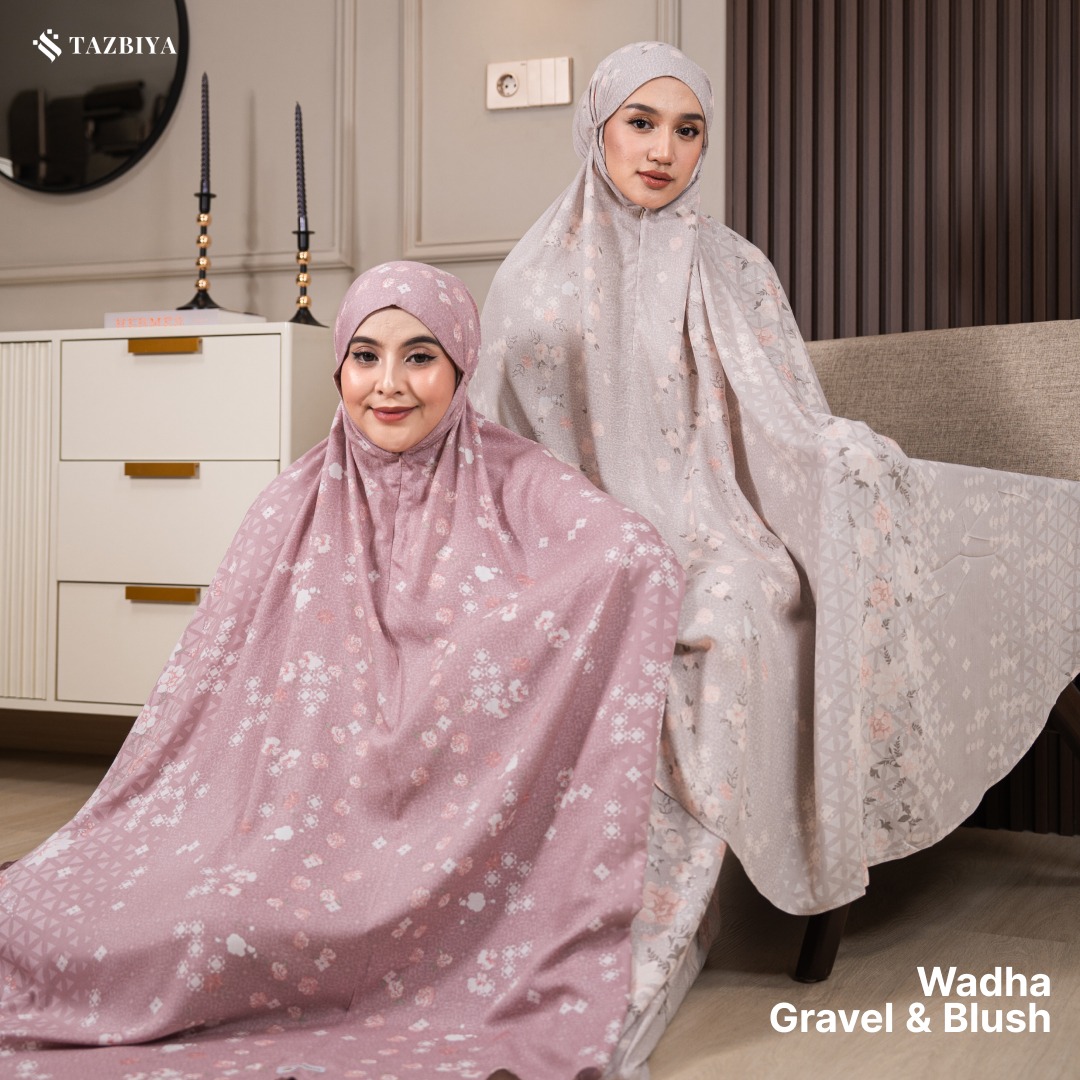 TAZBIYA MUKENA WADHA SERIES | MUKENA RAYON SAJADAH PREMIUM 2IN1 DEWASA