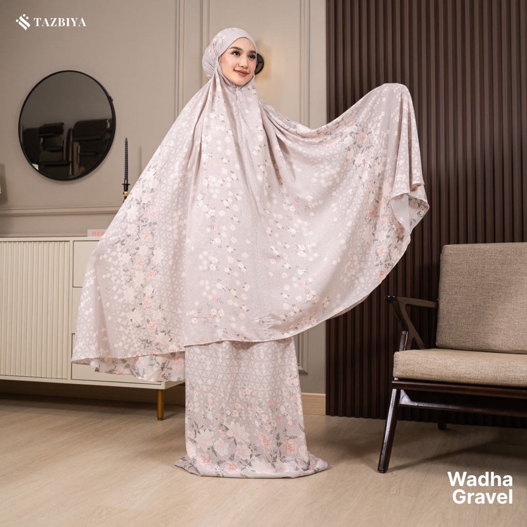 TAZBIYA MUKENA WADHA SERIES | MUKENA RAYON SAJADAH PREMIUM 2IN1 DEWASA