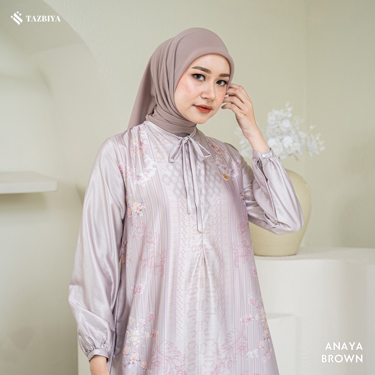 TAZBIYA MUSLIMWEAR GAMIS SILK PREMIUM ANAYA SERIES