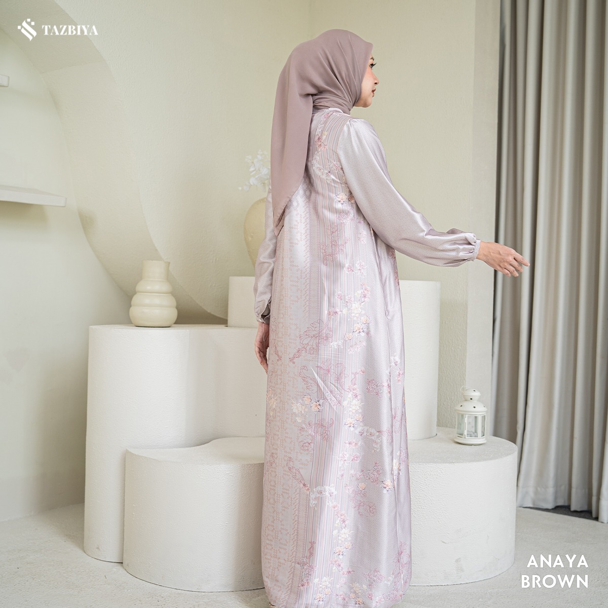 TAZBIYA MUSLIMWEAR GAMIS SILK PREMIUM ANAYA SERIES