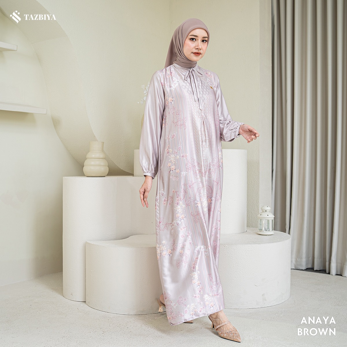 TAZBIYA MUSLIMWEAR GAMIS SILK PREMIUM ANAYA SERIES