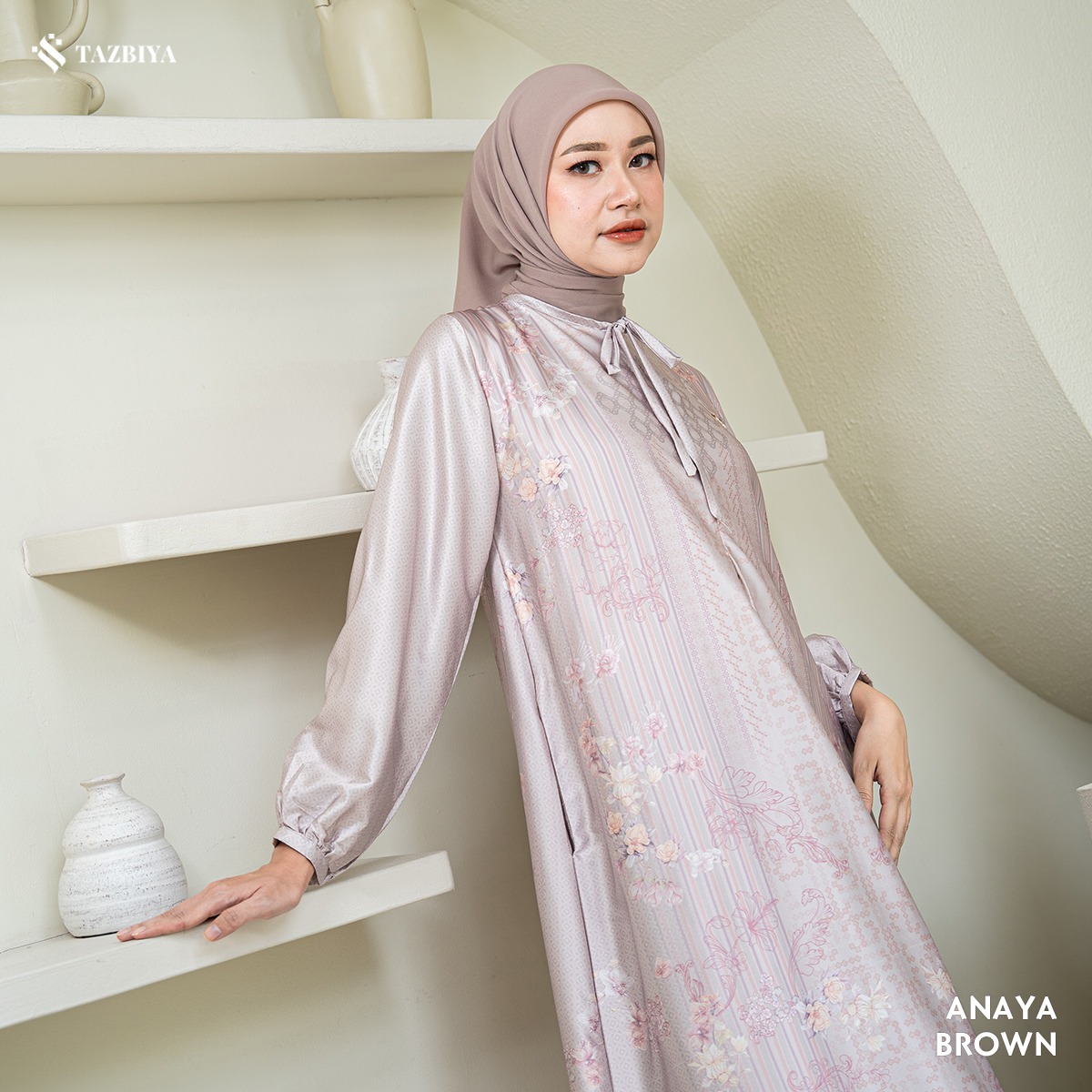 TAZBIYA MUSLIMWEAR GAMIS SILK PREMIUM ANAYA SERIES