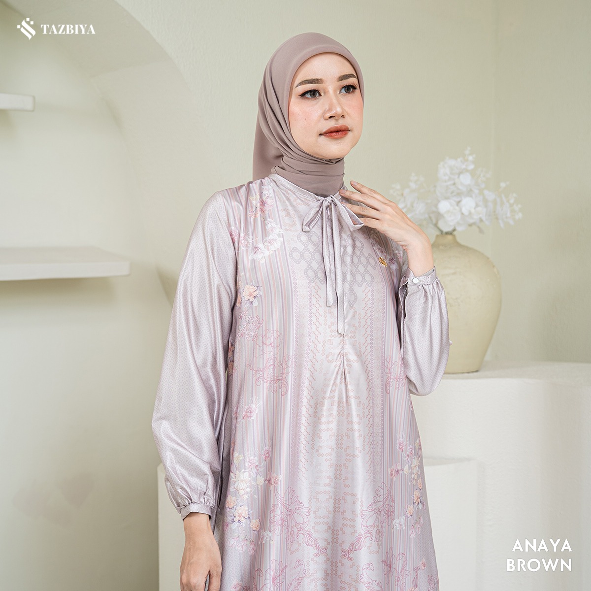 TAZBIYA MUSLIMWEAR GAMIS SILK PREMIUM ANAYA SERIES