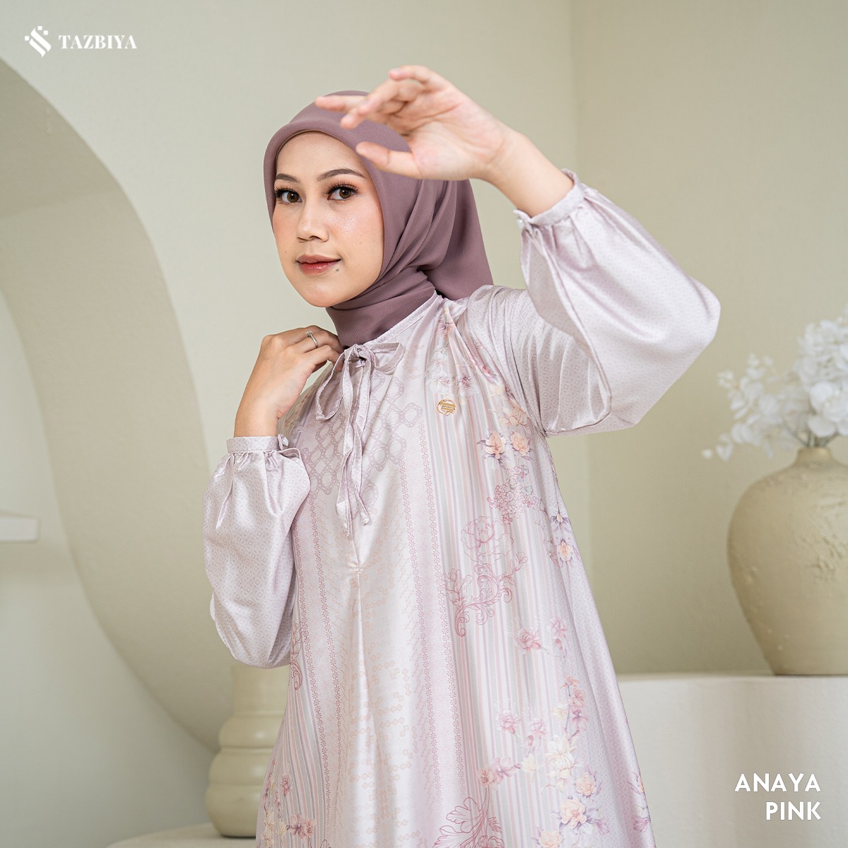 TAZBIYA MUSLIMWEAR GAMIS SILK PREMIUM ANAYA SERIES