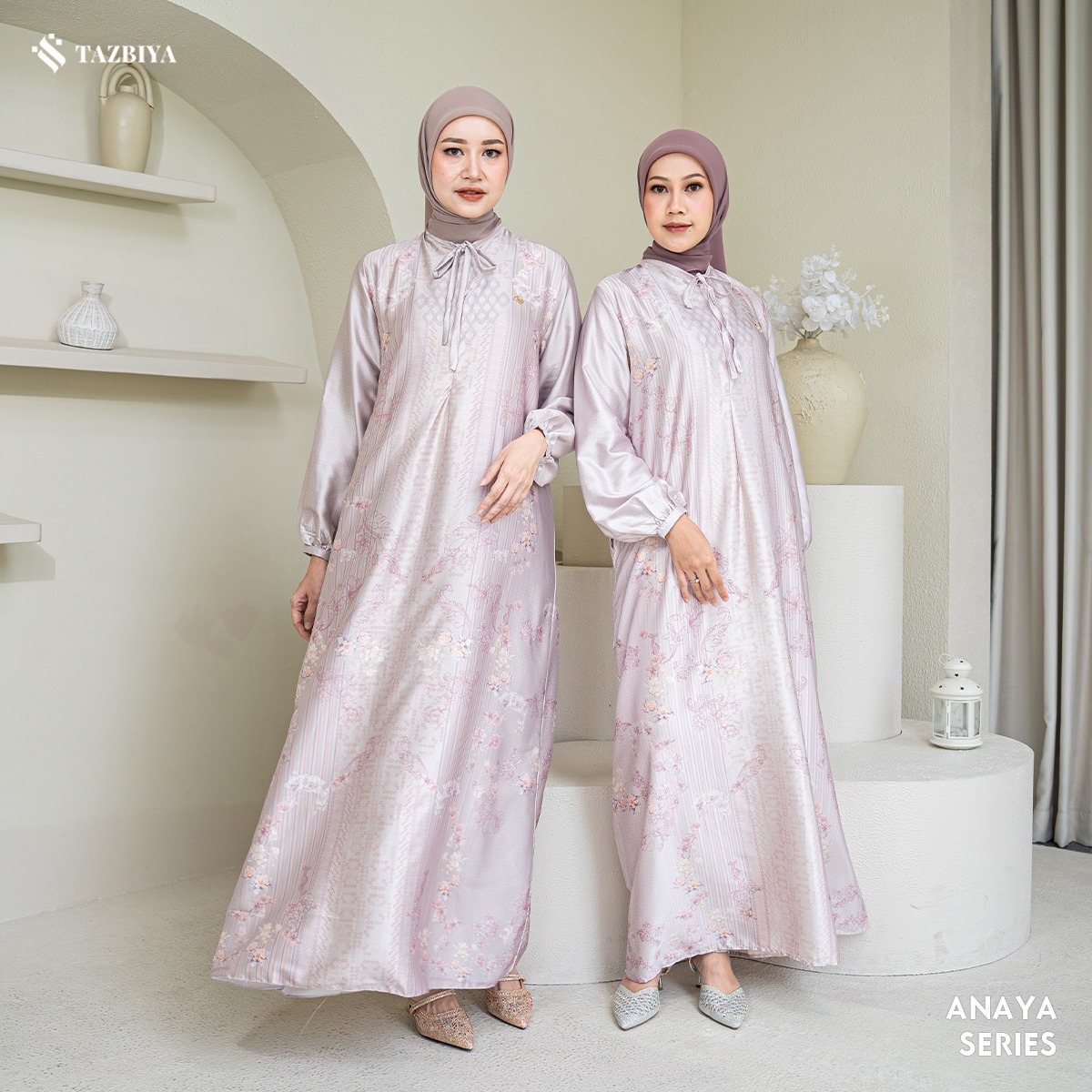 TAZBIYA MUSLIMWEAR GAMIS SILK PREMIUM ANAYA SERIES