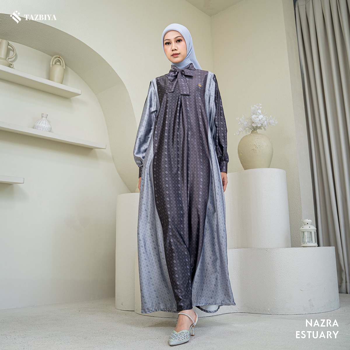 TAZBIYA MUSLIMWEAR GAMIS SILK NAZRA SERIES