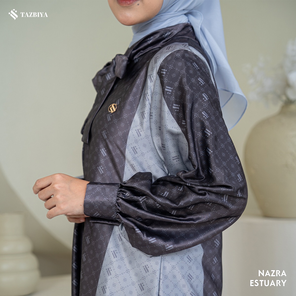 TAZBIYA MUSLIMWEAR GAMIS SILK NAZRA SERIES