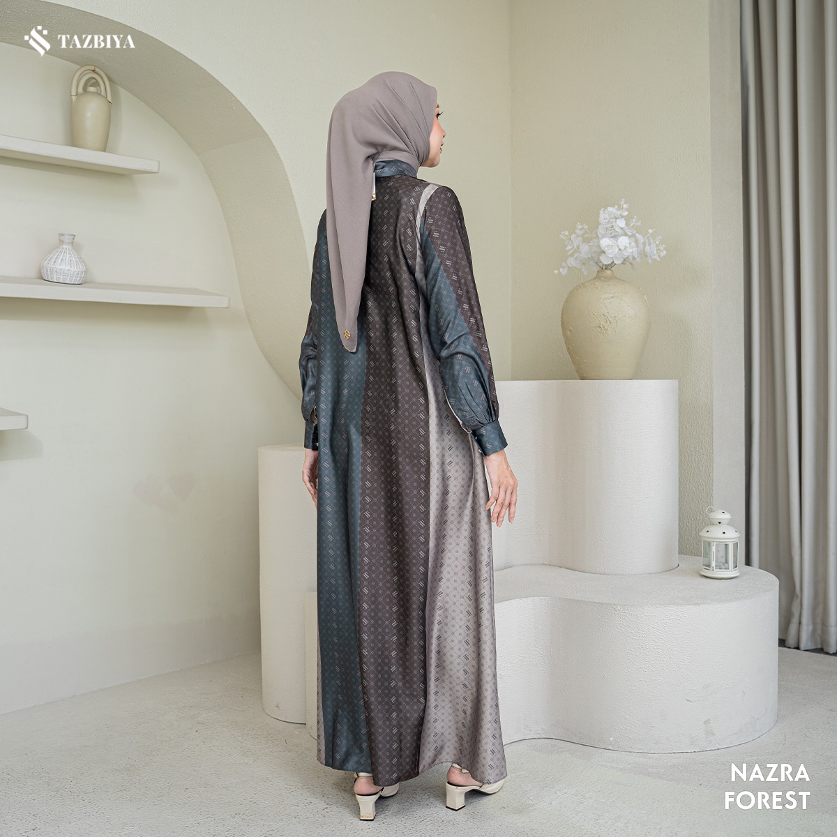TAZBIYA MUSLIMWEAR GAMIS SILK NAZRA SERIES