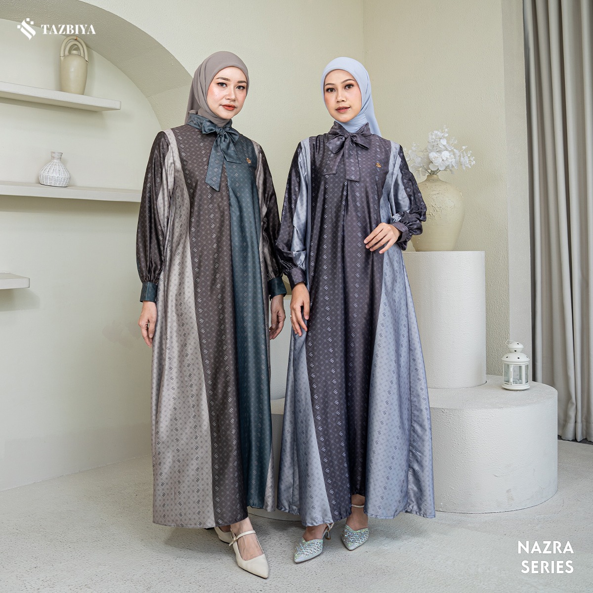 TAZBIYA MUSLIMWEAR GAMIS SILK NAZRA SERIES