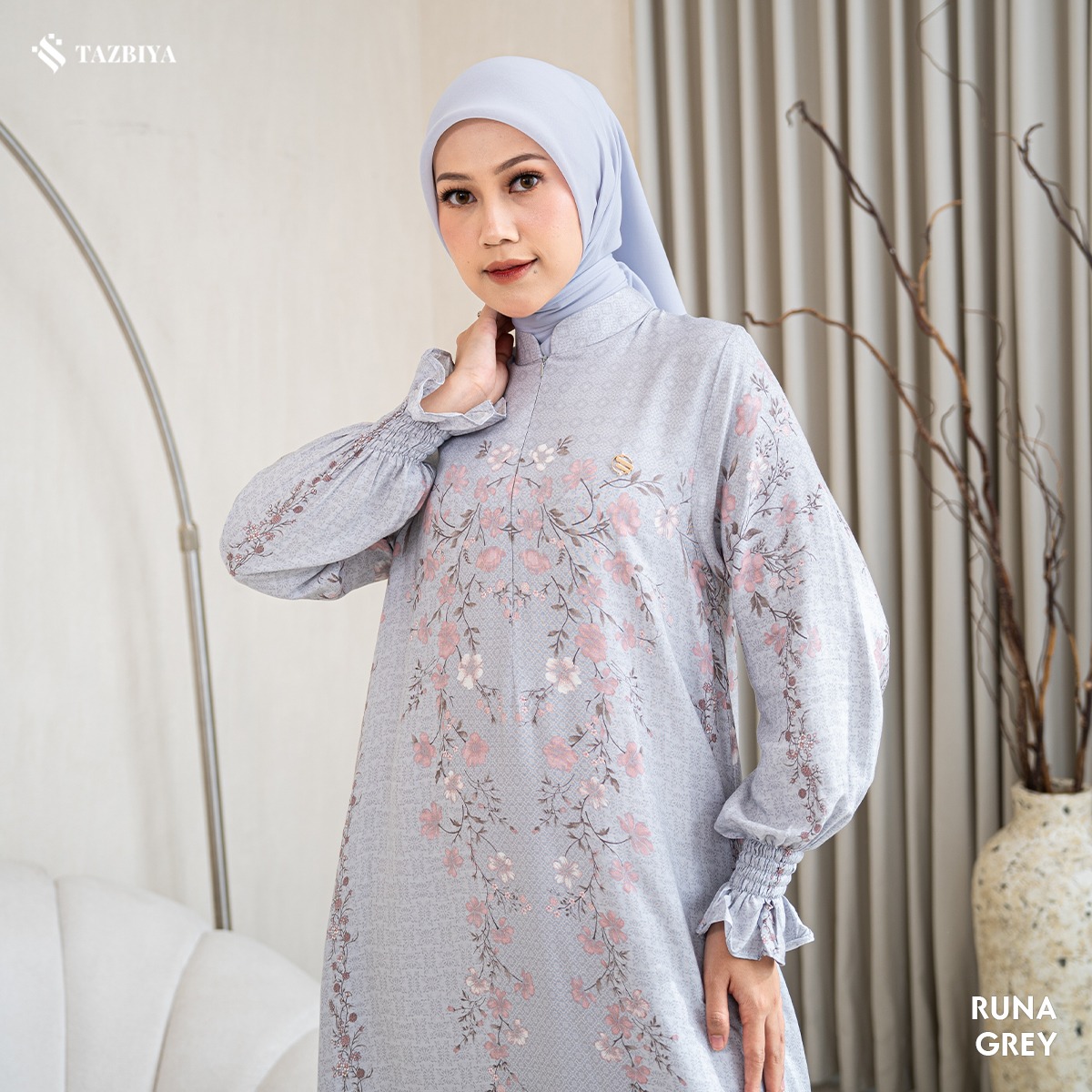 TAZBIYA MUSLIMWEAR GAMIS RAYON PREMIUM RUNA SERIES