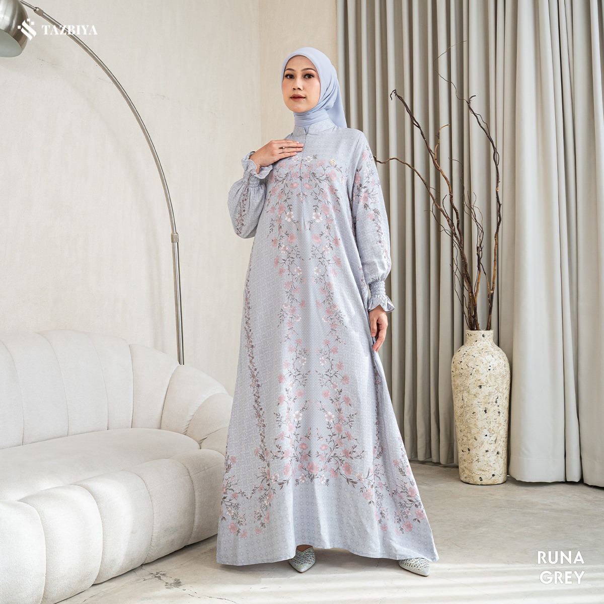 TAZBIYA MUSLIMWEAR GAMIS RAYON PREMIUM RUNA SERIES