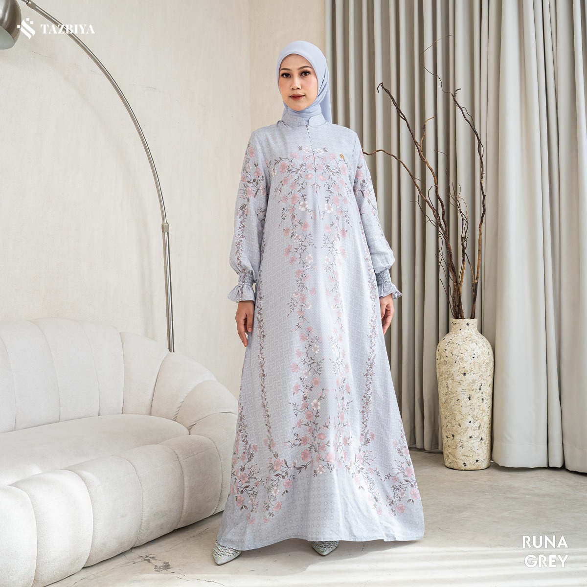 TAZBIYA MUSLIMWEAR GAMIS RAYON PREMIUM RUNA SERIES