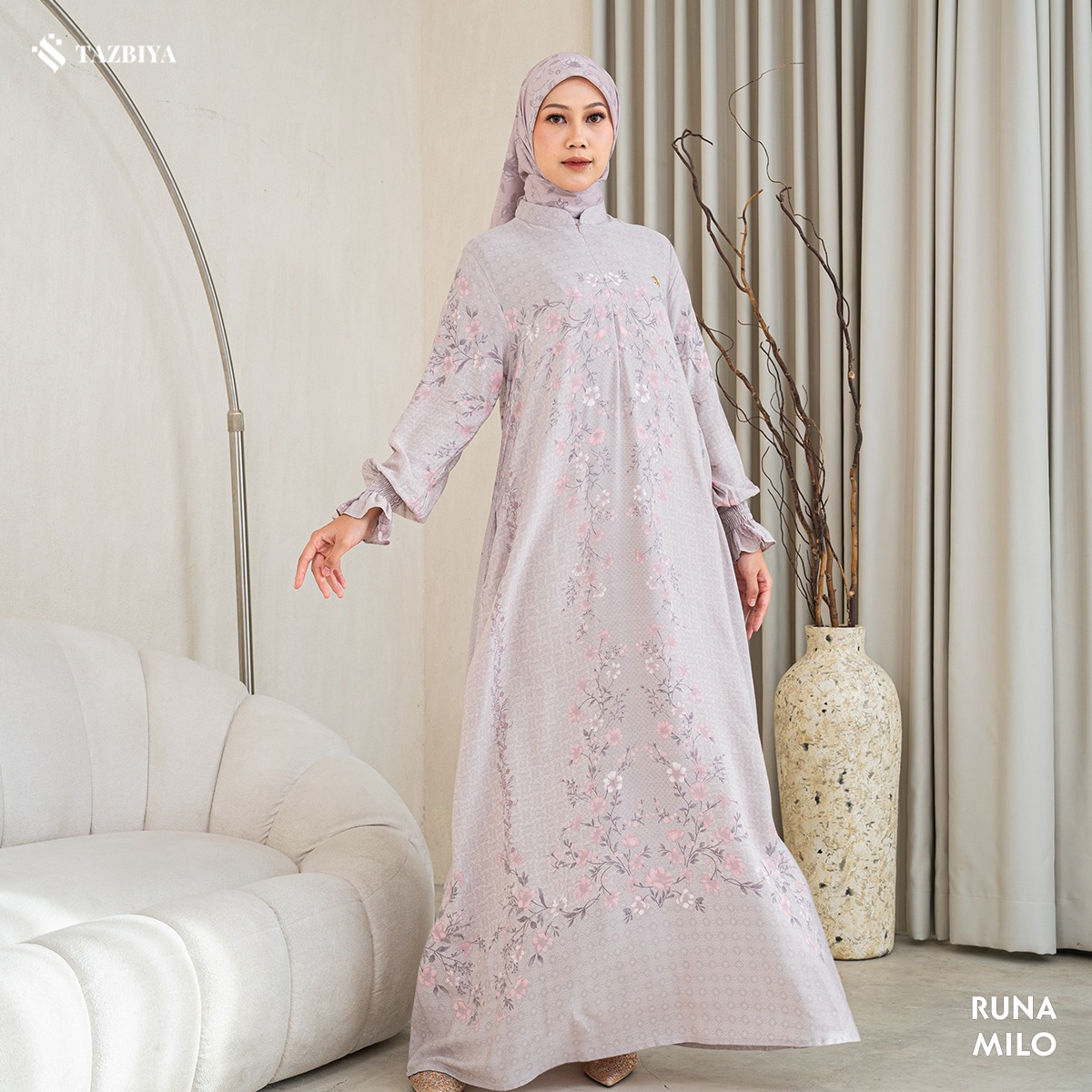 TAZBIYA MUSLIMWEAR GAMIS RAYON PREMIUM RUNA SERIES