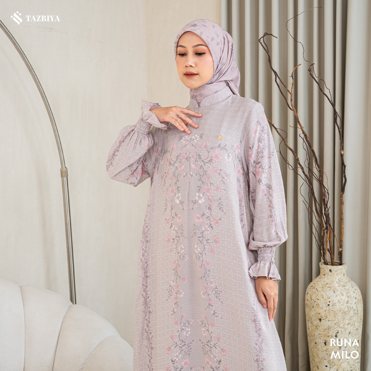 TAZBIYA MUSLIMWEAR GAMIS RAYON PREMIUM RUNA SERIES