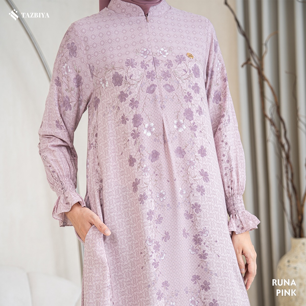 TAZBIYA MUSLIMWEAR GAMIS RAYON PREMIUM RUNA SERIES