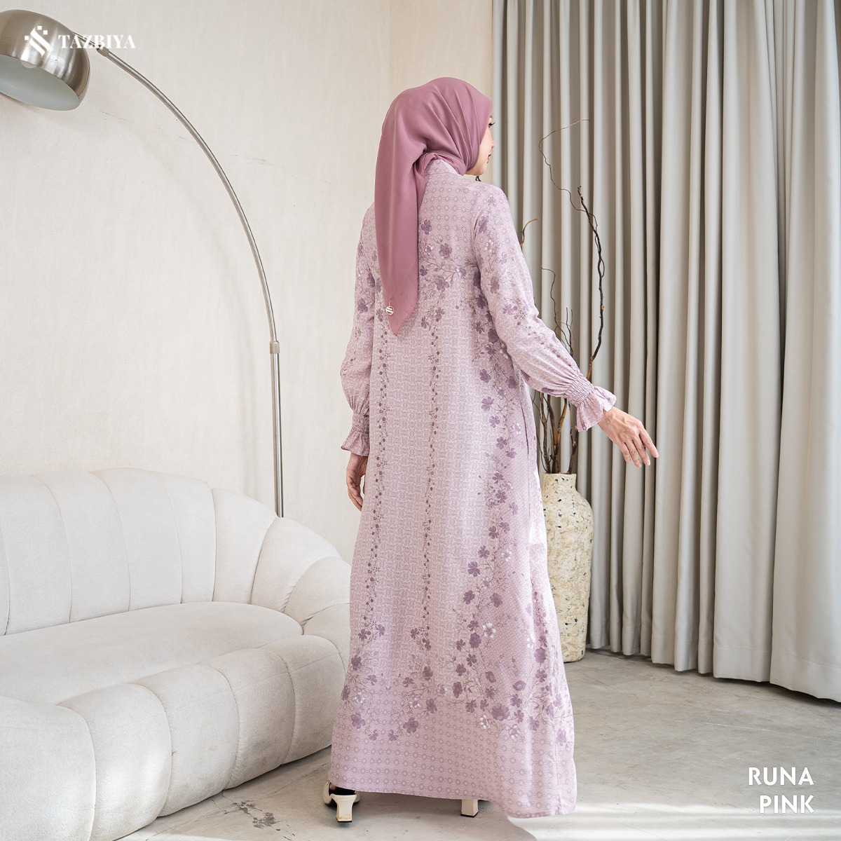 TAZBIYA MUSLIMWEAR GAMIS RAYON PREMIUM RUNA SERIES