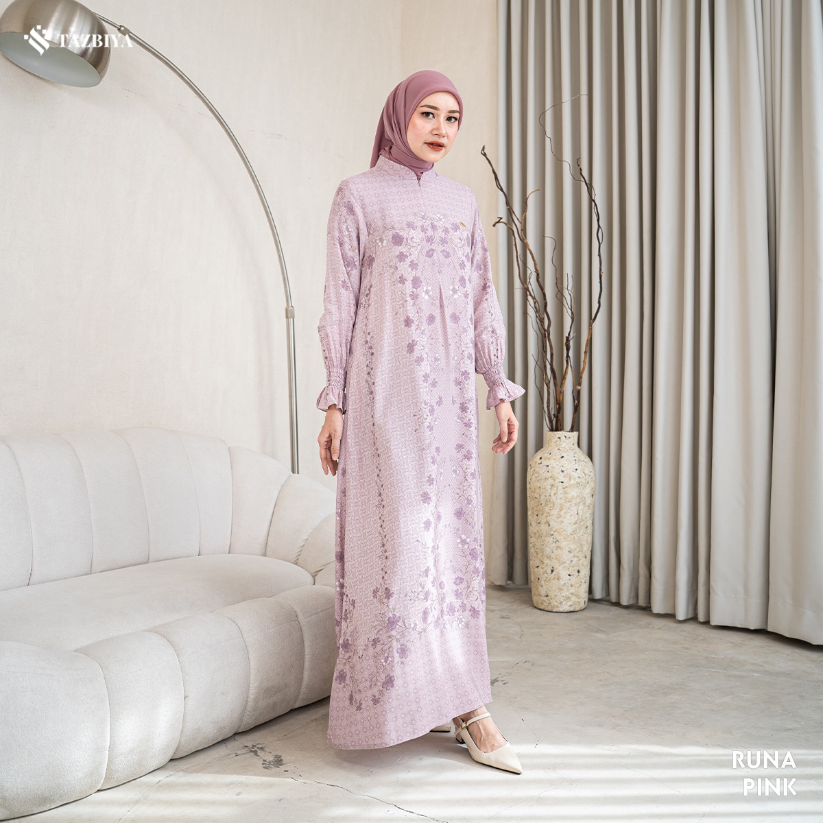 TAZBIYA MUSLIMWEAR GAMIS RAYON PREMIUM RUNA SERIES