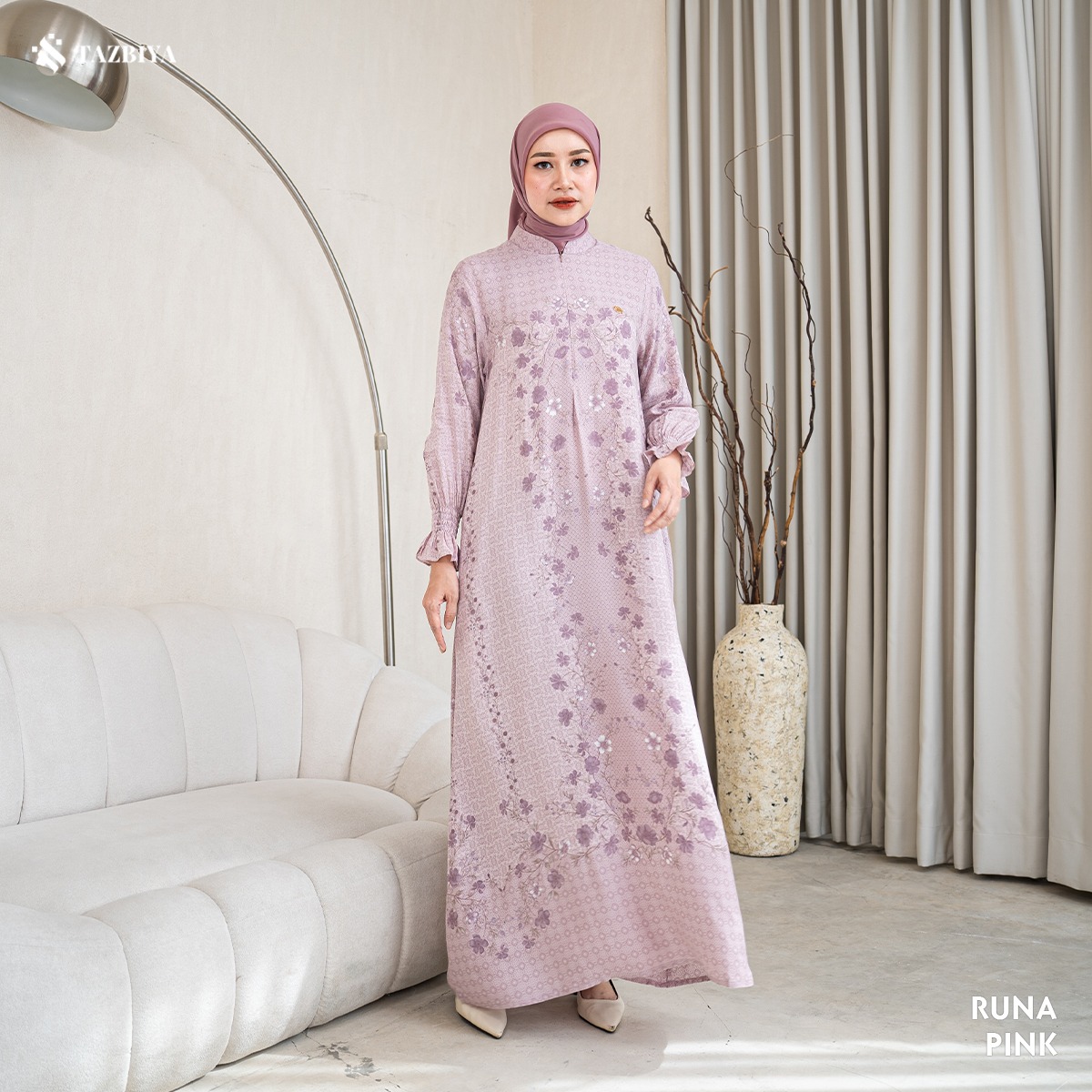 TAZBIYA MUSLIMWEAR GAMIS RAYON PREMIUM RUNA SERIES