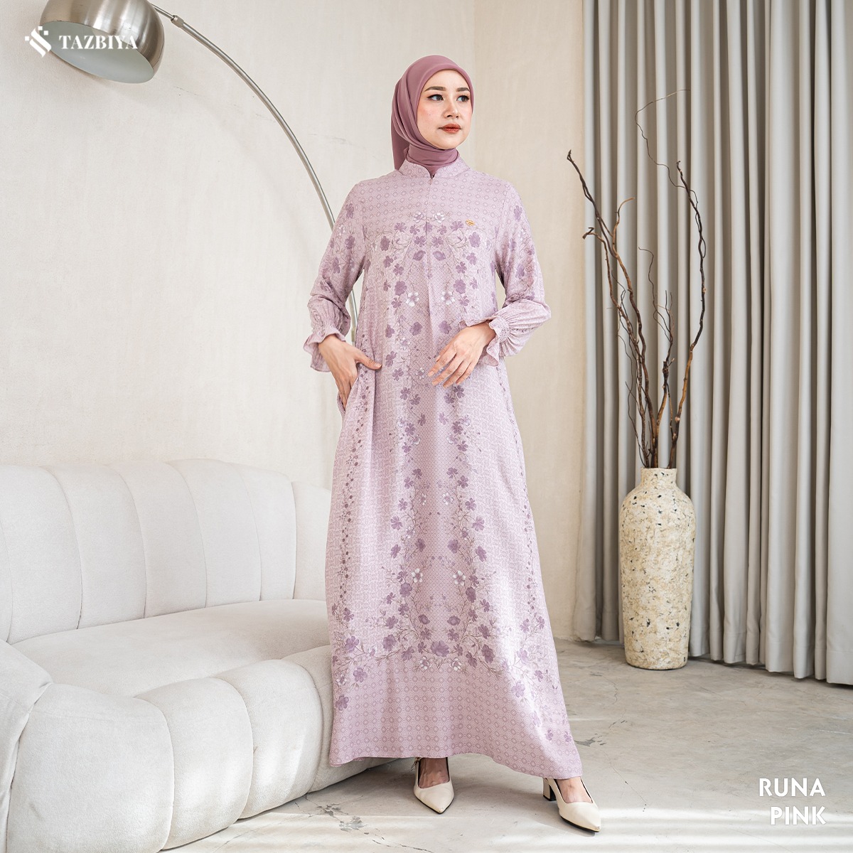 TAZBIYA MUSLIMWEAR GAMIS RAYON PREMIUM RUNA SERIES