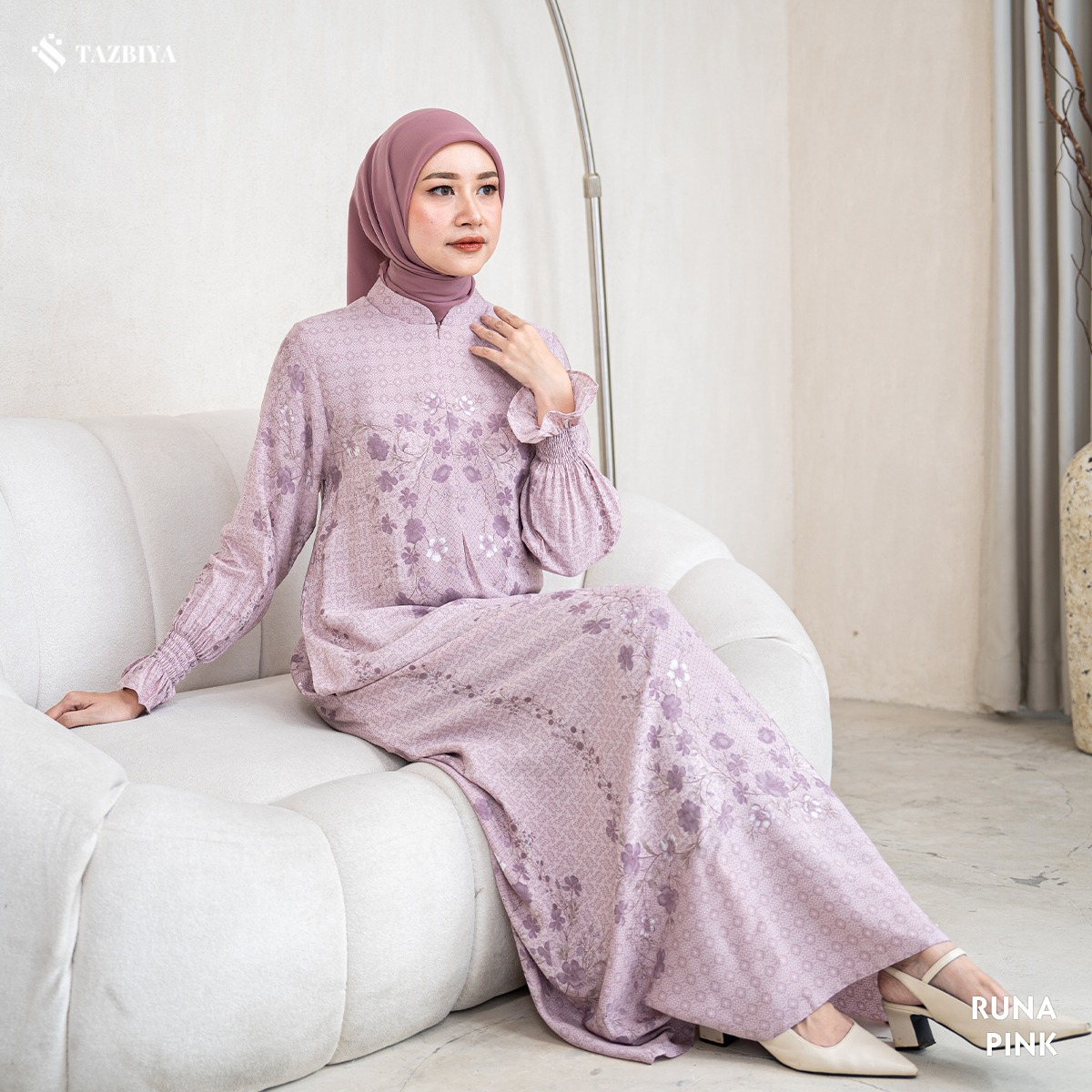 TAZBIYA MUSLIMWEAR GAMIS RAYON PREMIUM RUNA SERIES