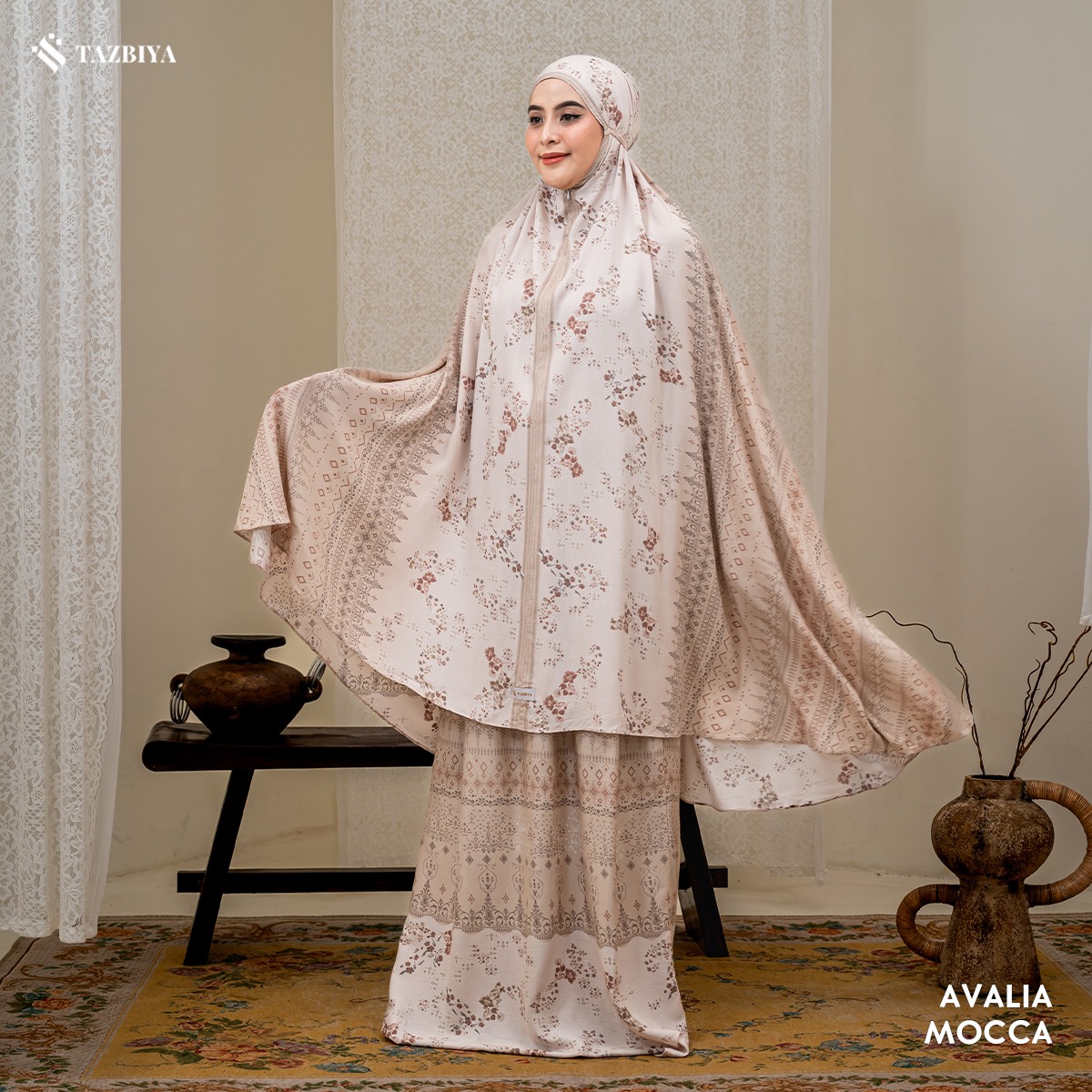 TAZBIYA MUKENA RAYON SAJADAH 2IN1 AVALIA SERIES