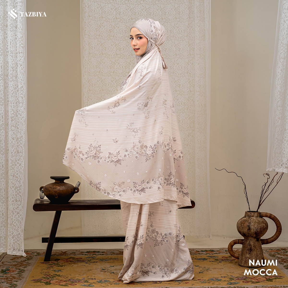 TAZBIYA MUKENA RAYON SAJADAH 2IN1 NAUMI SERIES